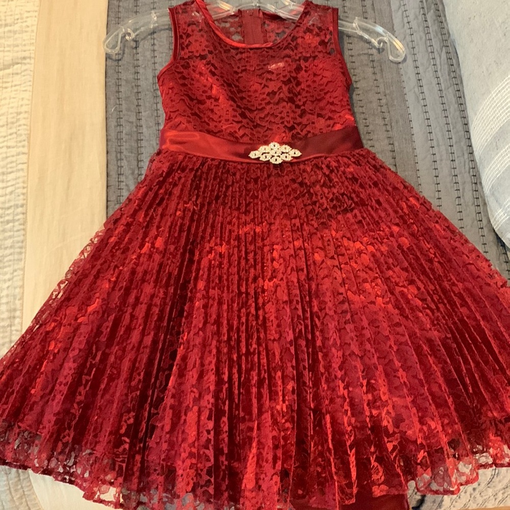 New w/o tags Girls Size 6 Red Party/Christmas/Holiday Dress